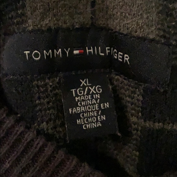 Dark Blue Tommy Hilfiger V-Neck - Picture 2 of 2